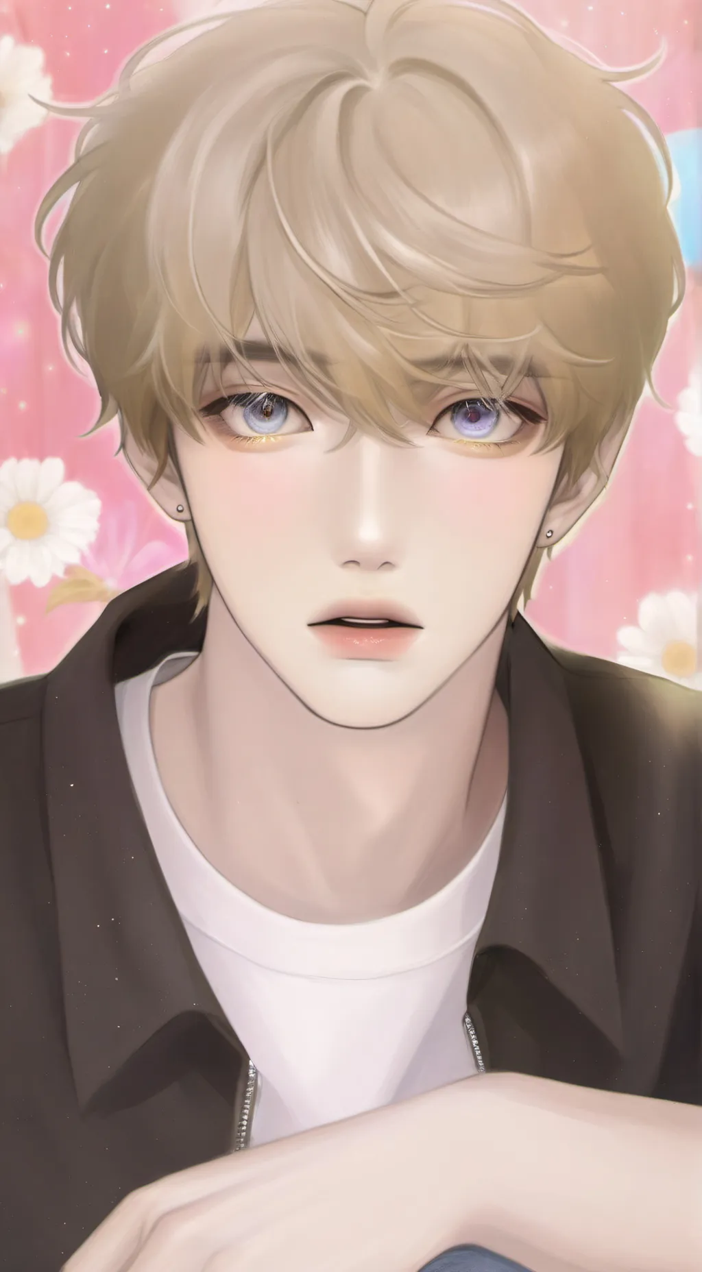 ai character: Shocked teenager background