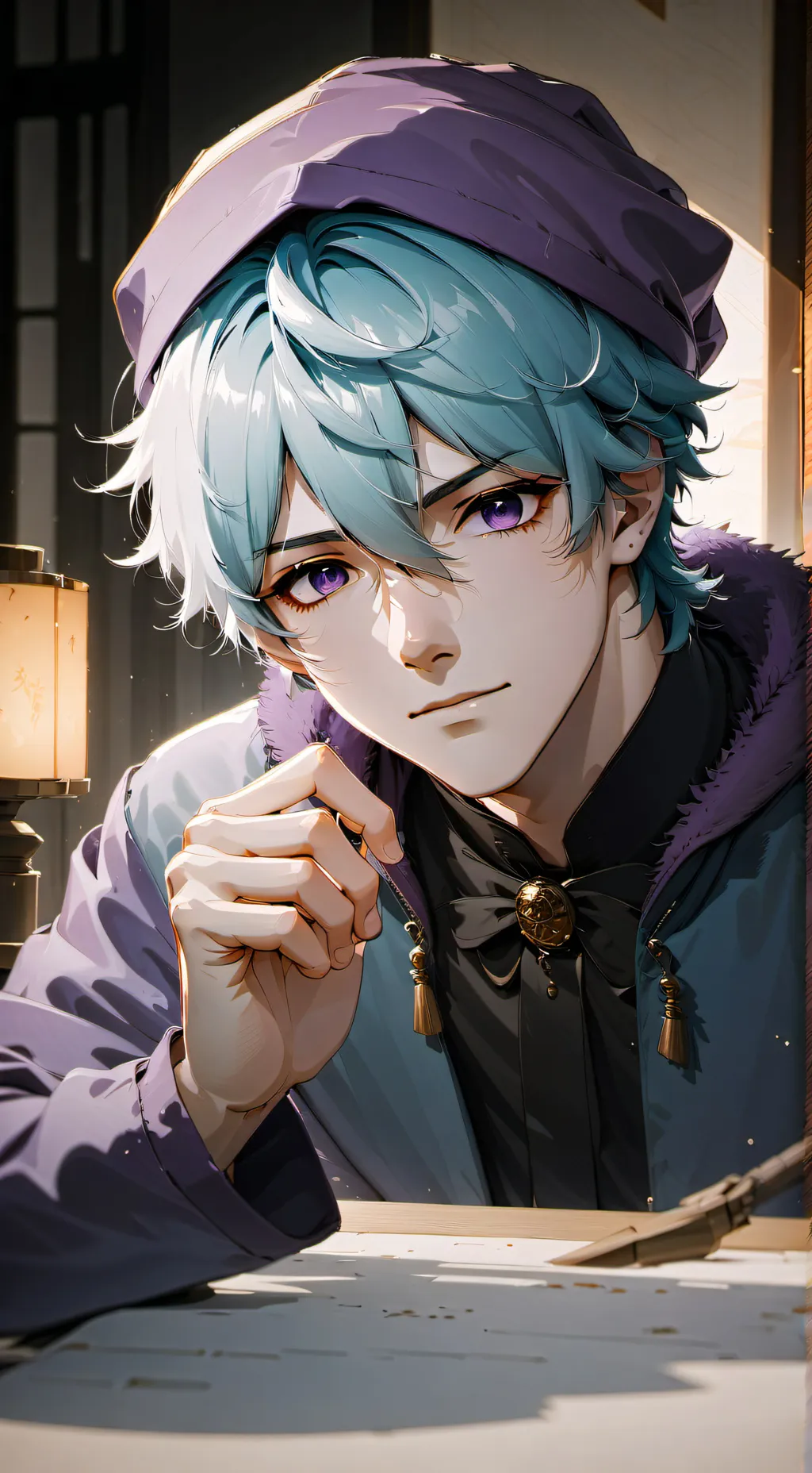 ai character: Y. astro(remake)  background