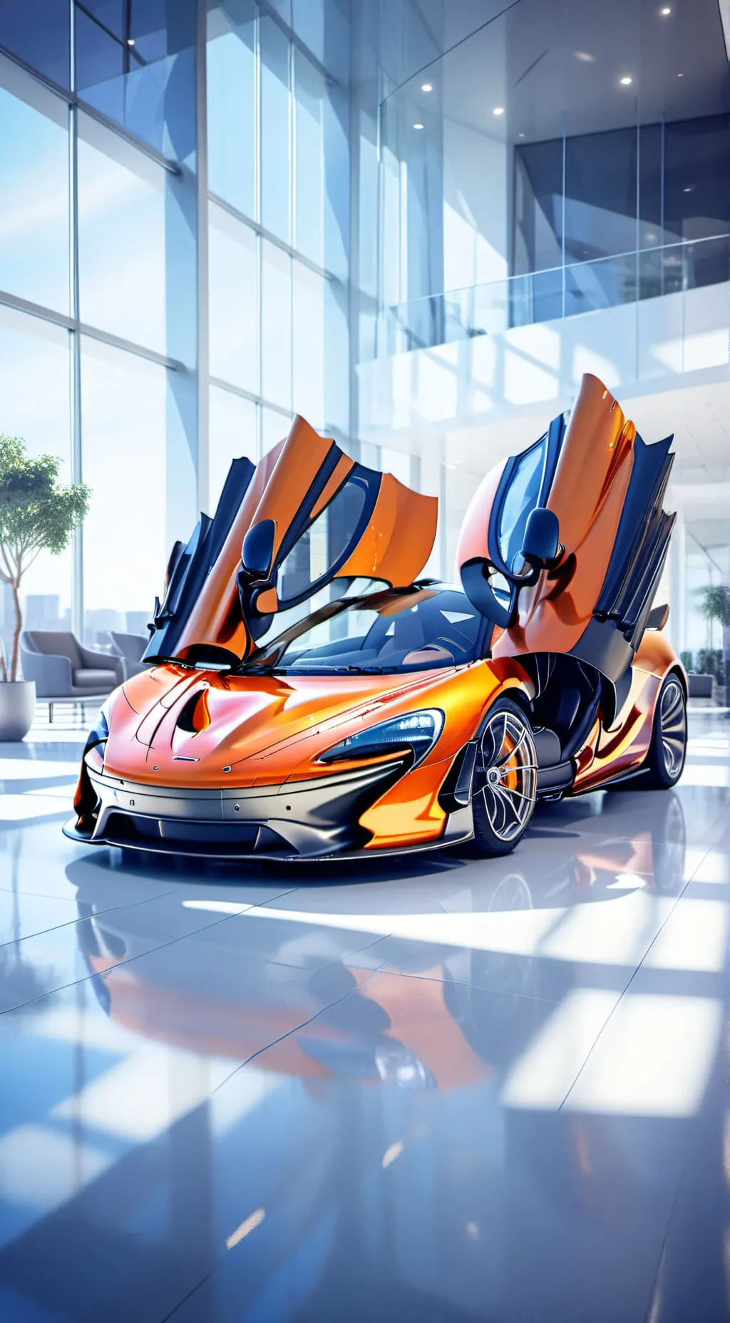 ai character: McLaren P1  background