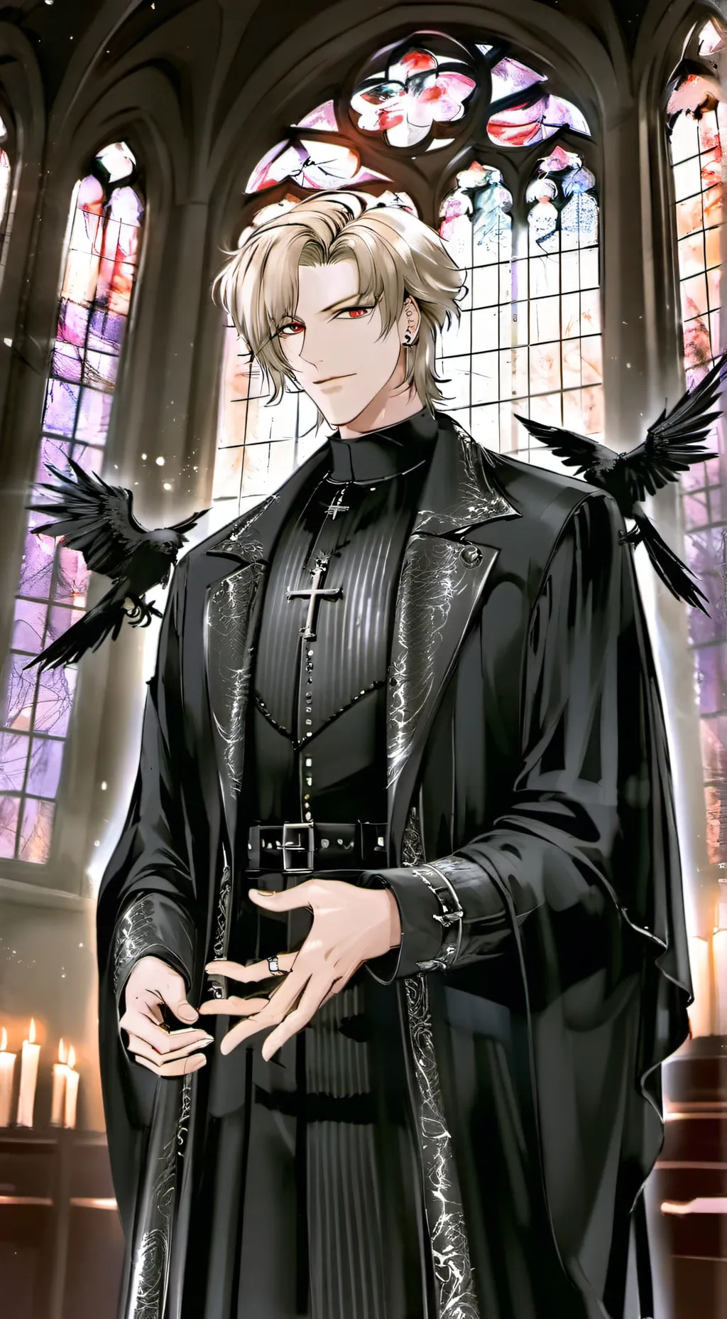 ai character: Father Daniels  background