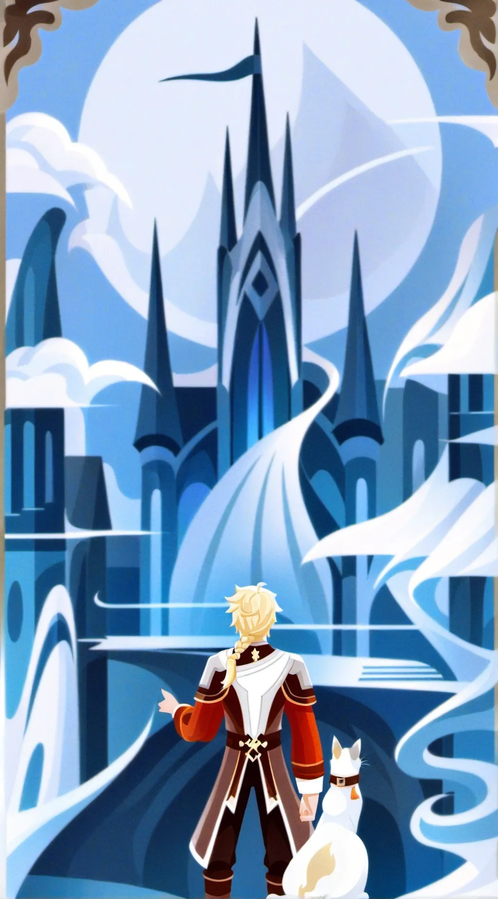 ai character: end of beginning background