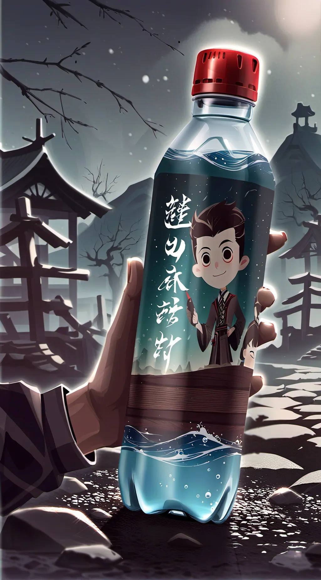 ai character: The Waterbottle background
