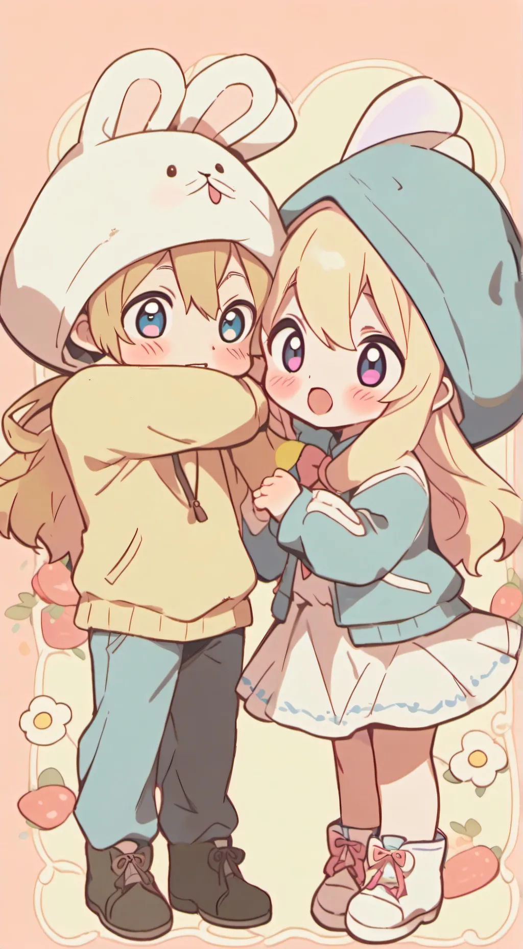 ai character: OMZ AND CRYSTAL background