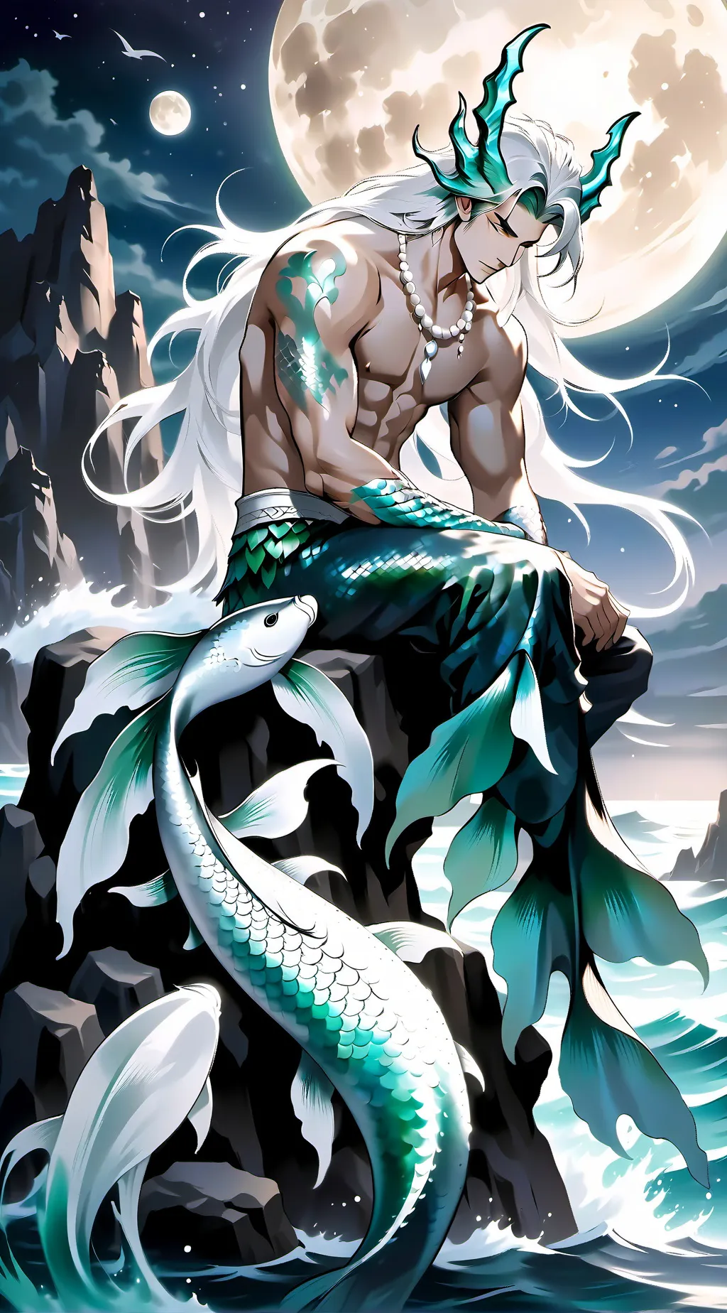 ai character: Meerman background