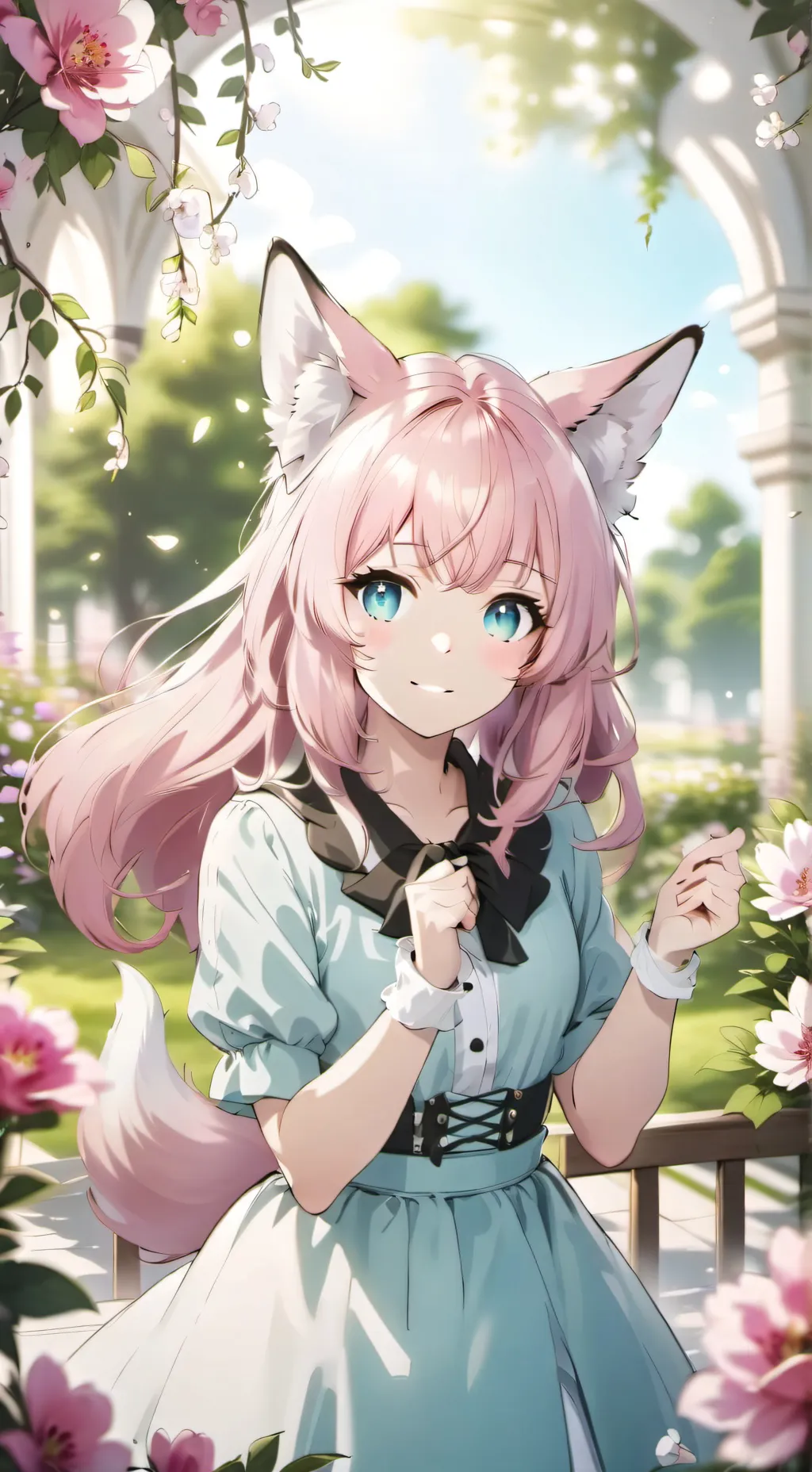 ai character: fox girl tg tf background