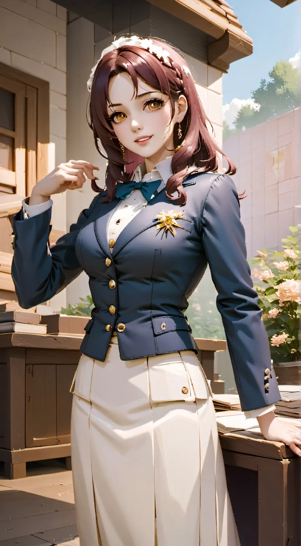 ai character: Veronica  background