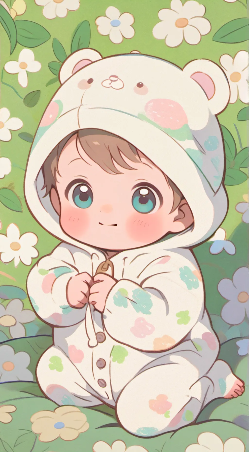 ai character: your a baby  background