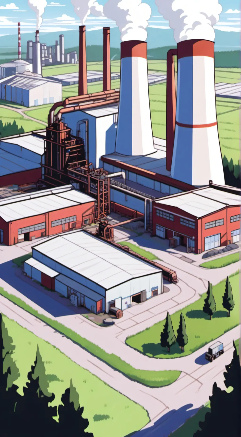 ai character: fábrica furry background