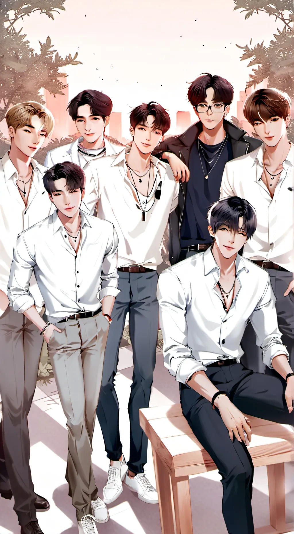 ai character: STRAY KIDSSSS background