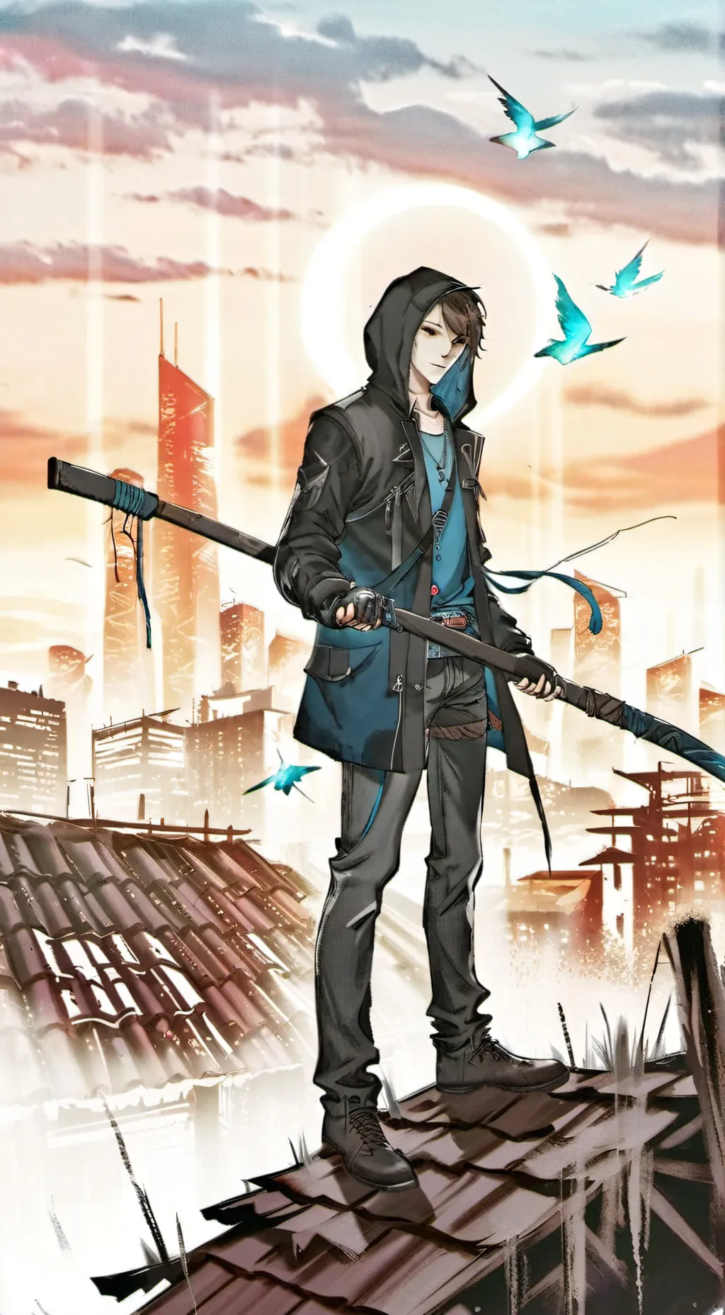 ai character: JJK Final Battle background