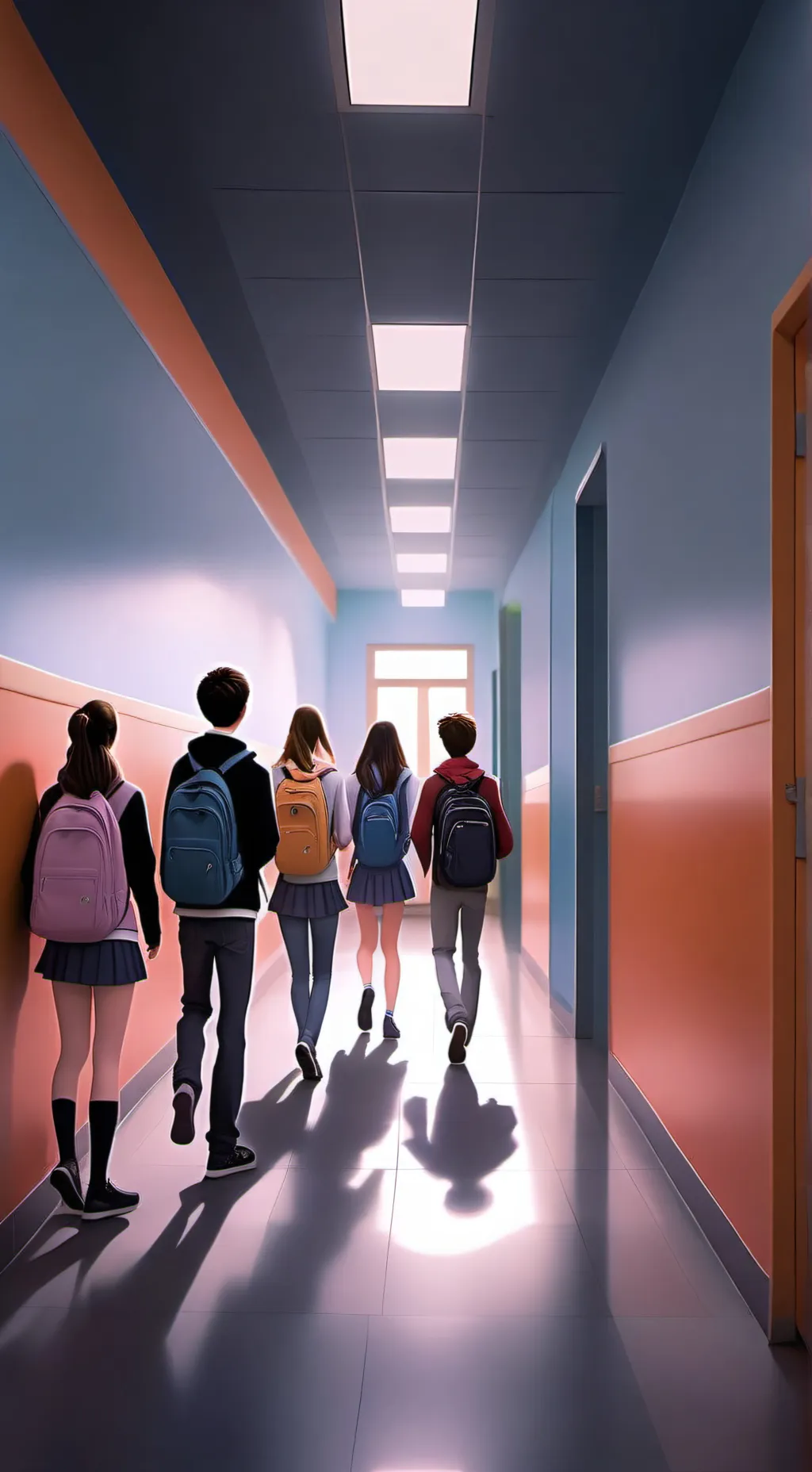 ai character: fnaf school  background