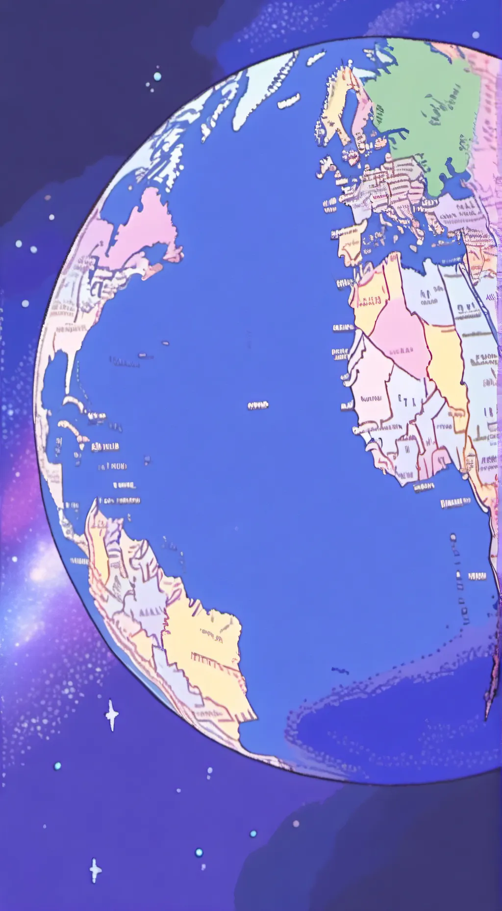 ai character: The Earth background