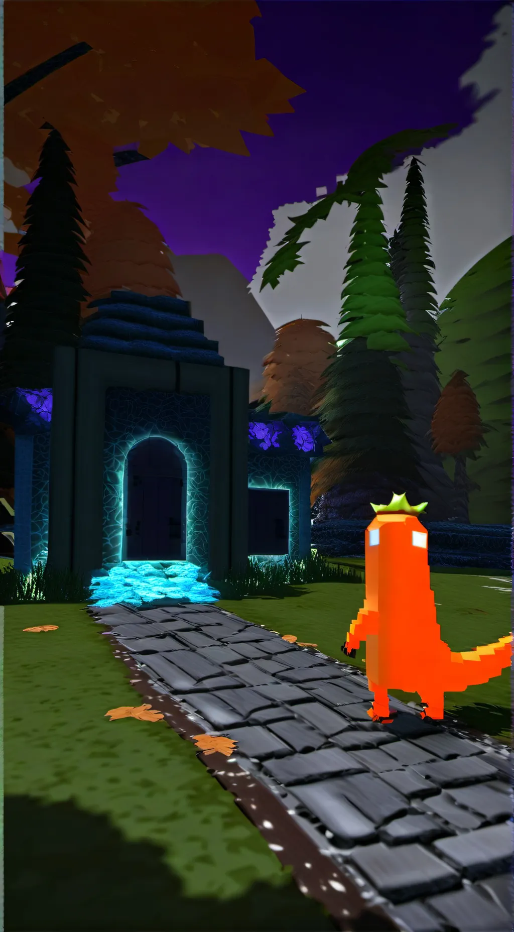 ai character: orange background