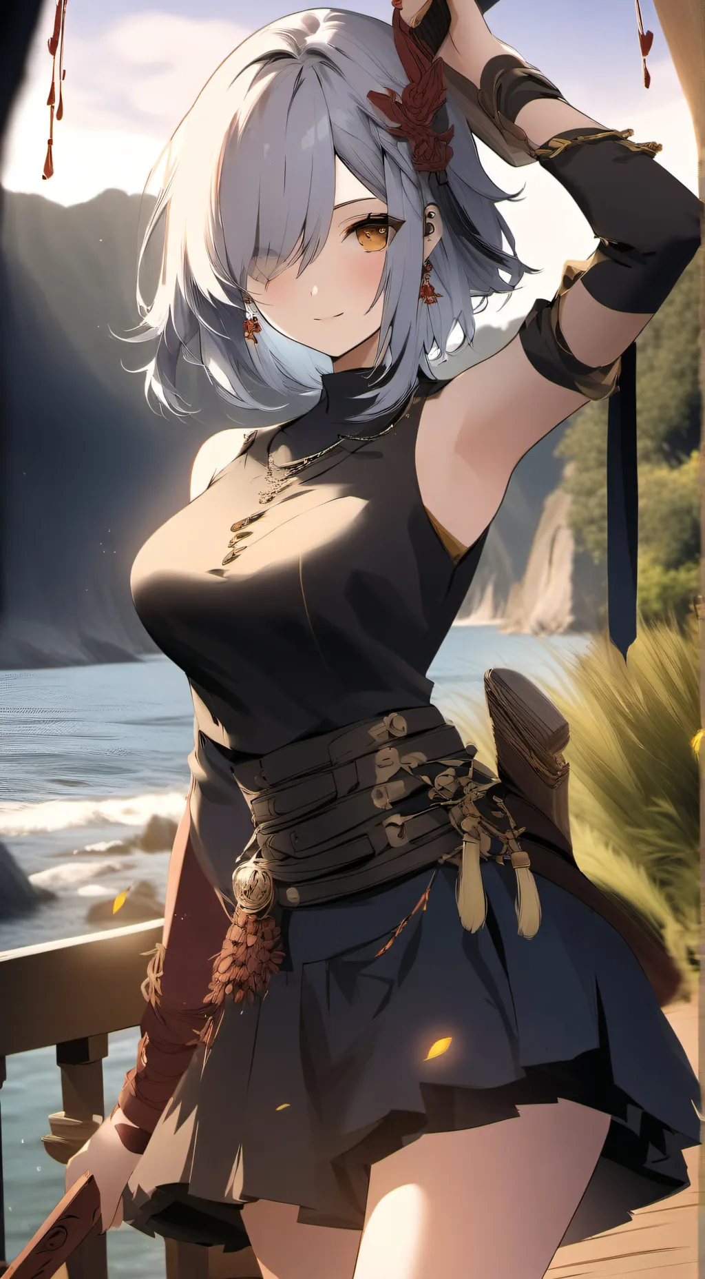 ai character: Kuromi background