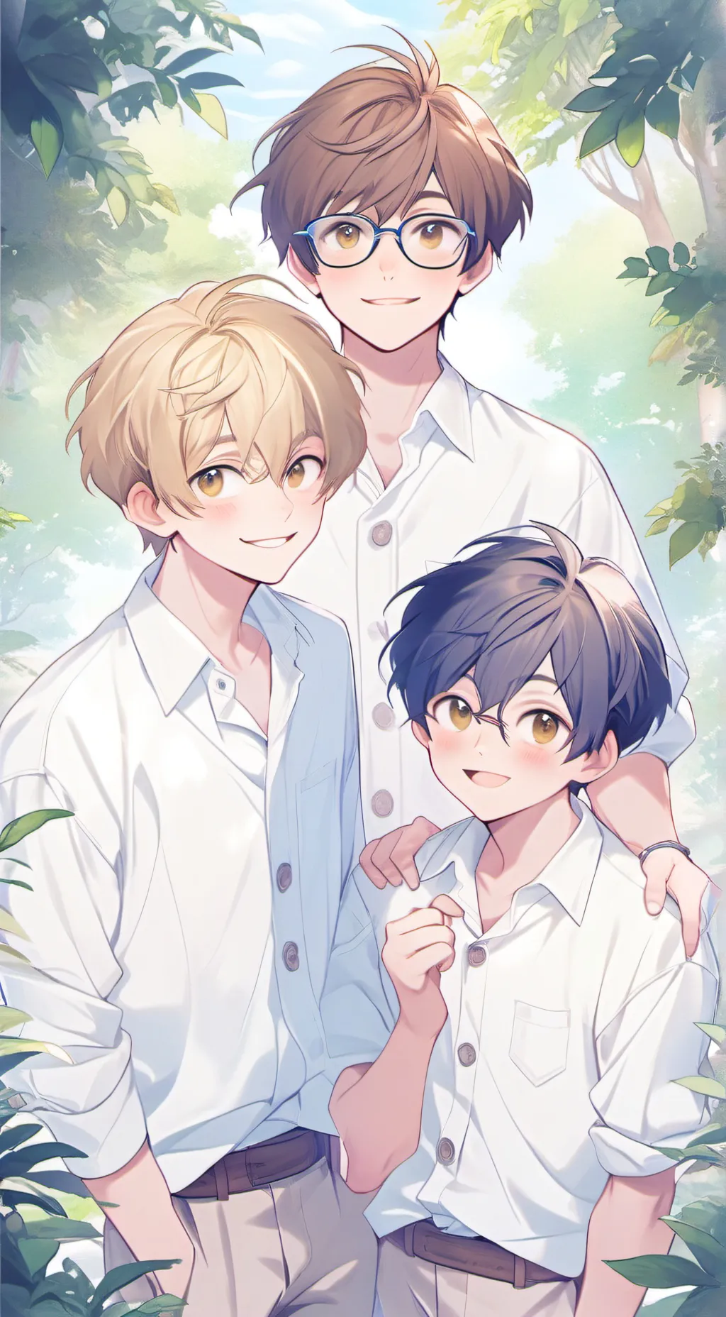 ai character: Alex, Max,& Elijah background