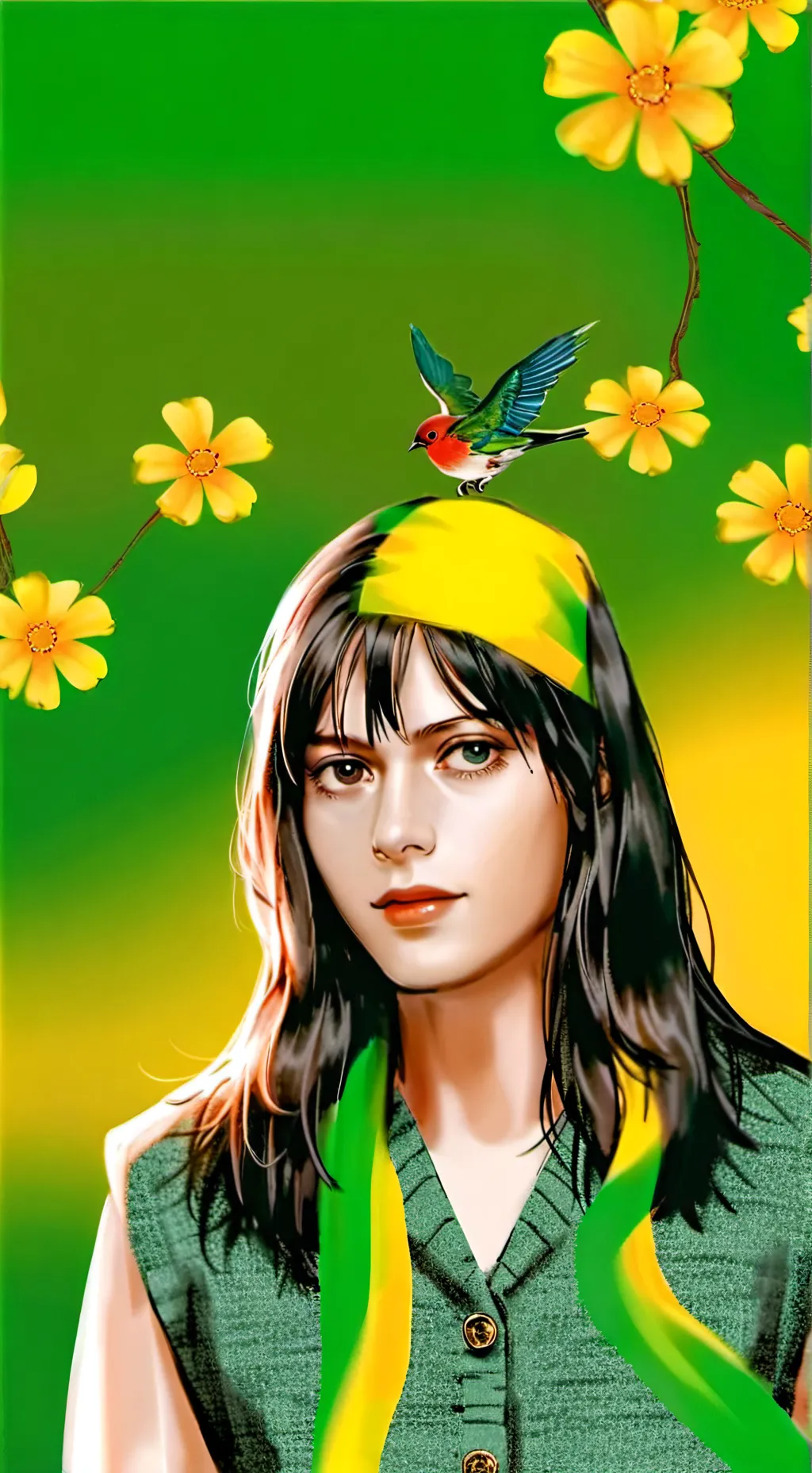 ai character: Skulptur  background