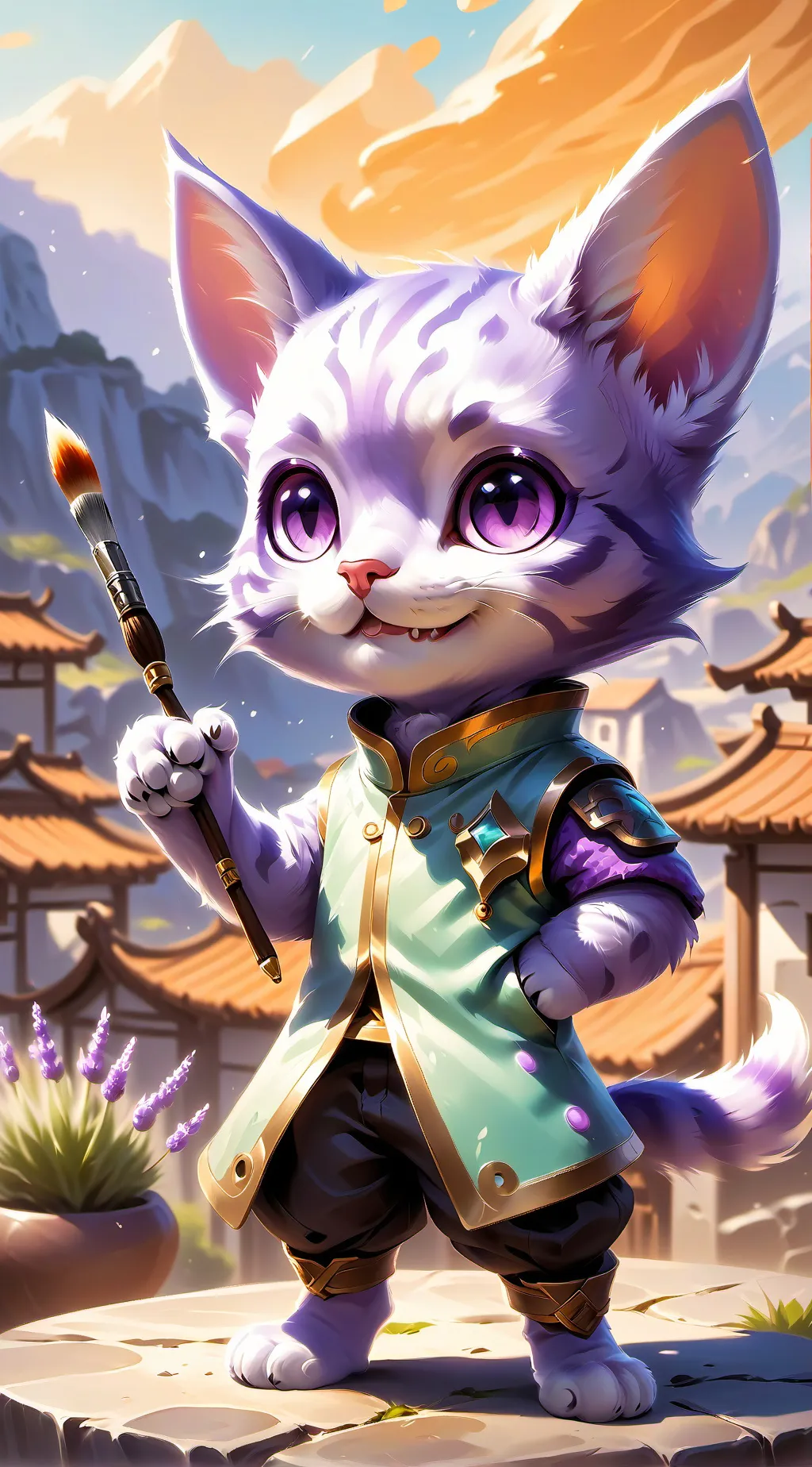 ai character: Nella and friends background