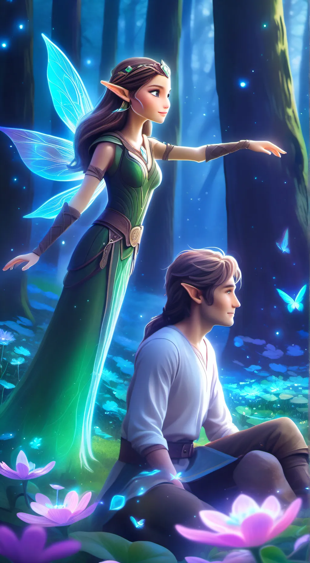 ai character: Ben and Holly background