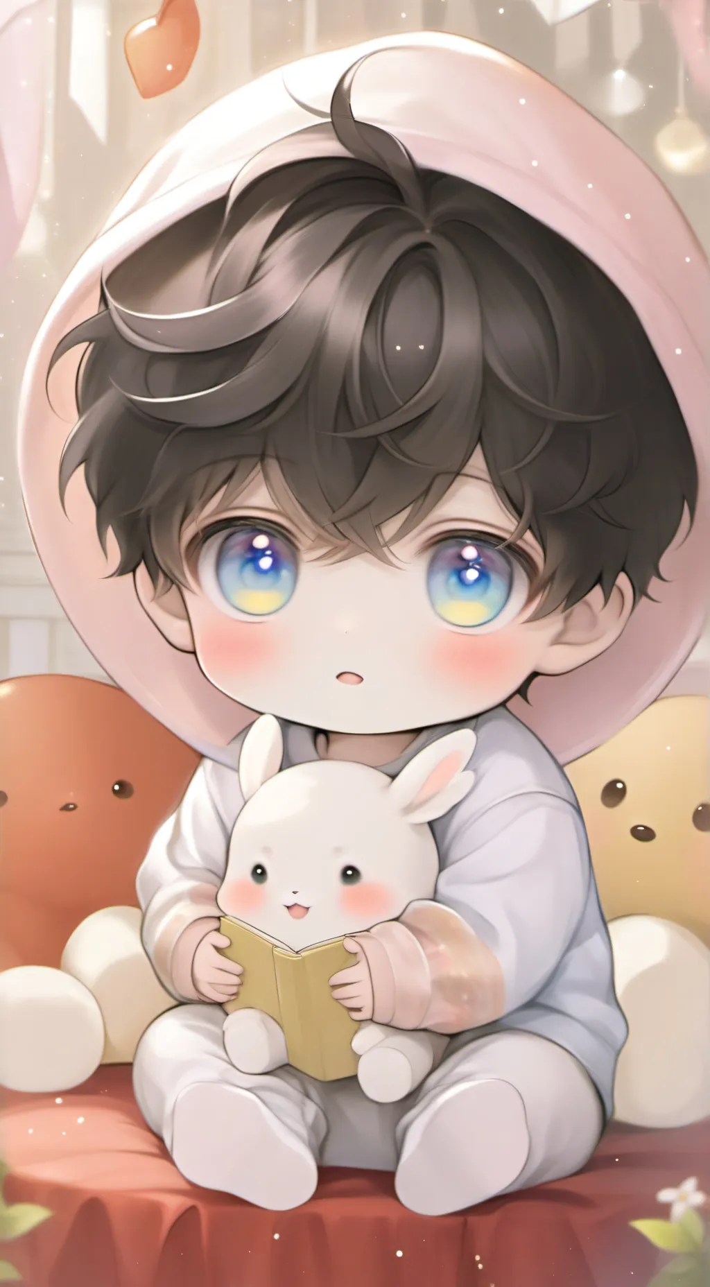 ai character: Your baby boy👾💫 background