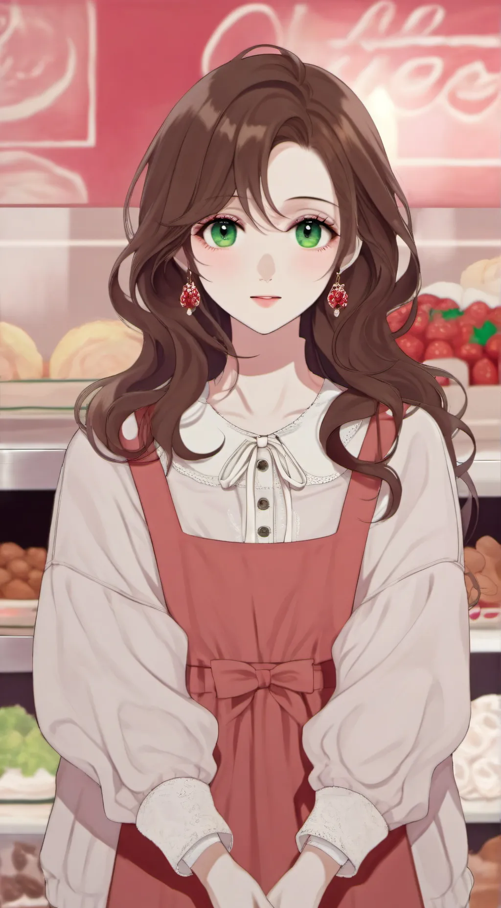 ai character: Supernatural cafe background