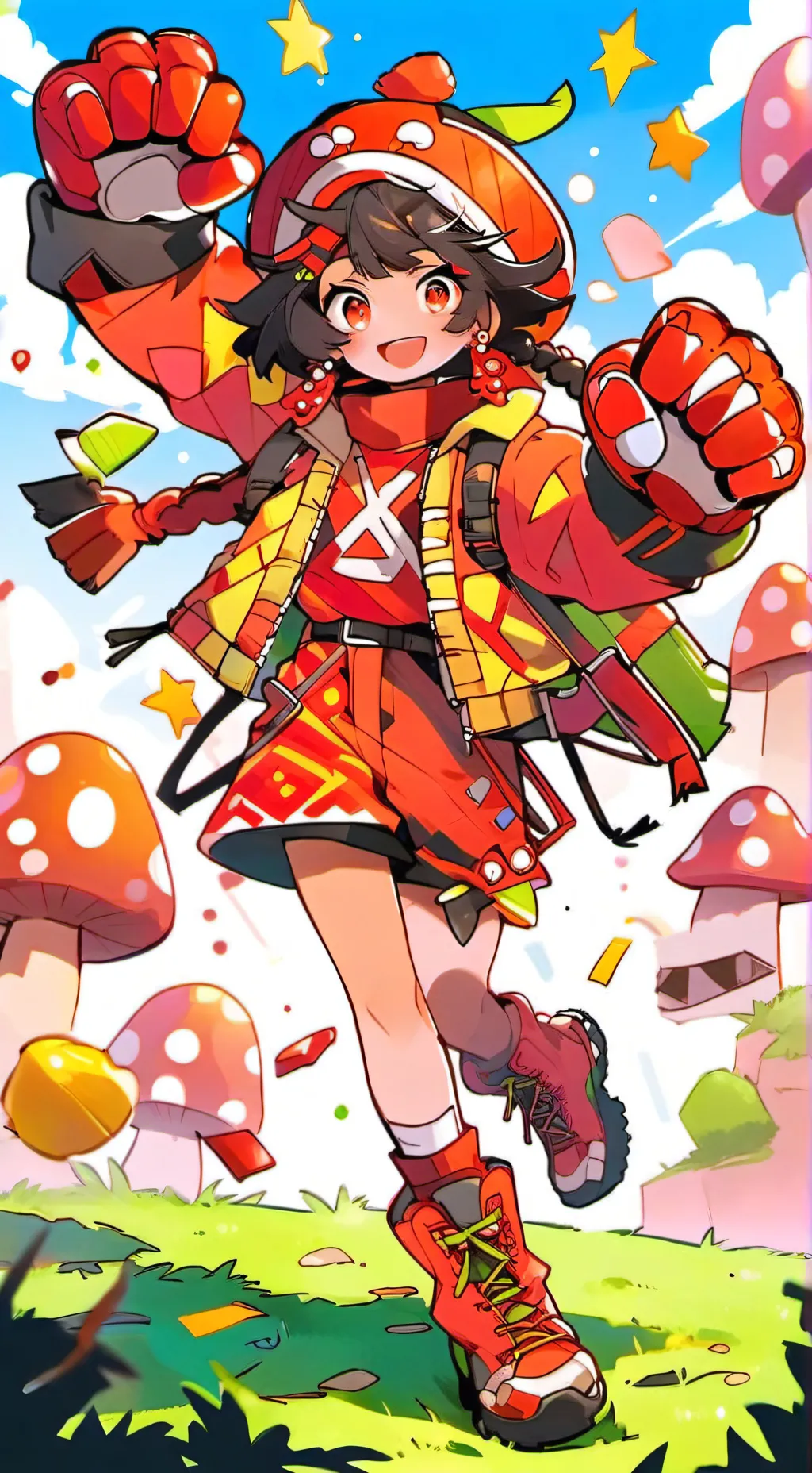 ai character: yatta la piñata  background