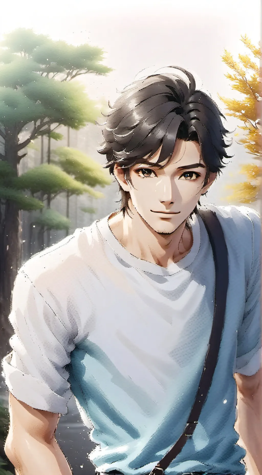 ai character: Kevin ❤️ background