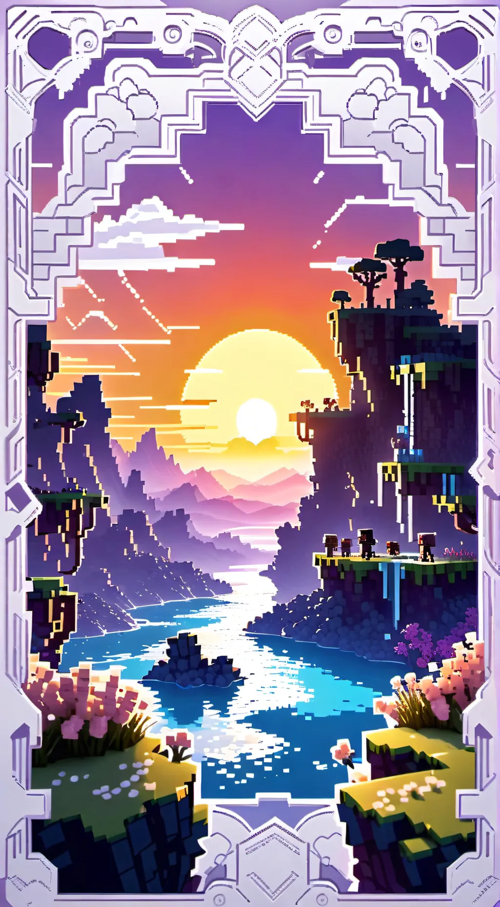 ai character: Aphmau SMP background