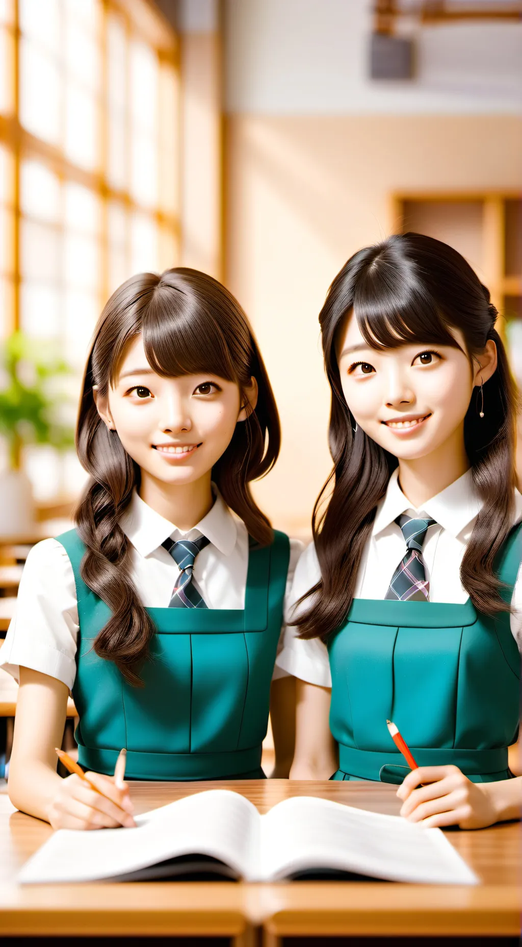 ai character: japanese girls  background