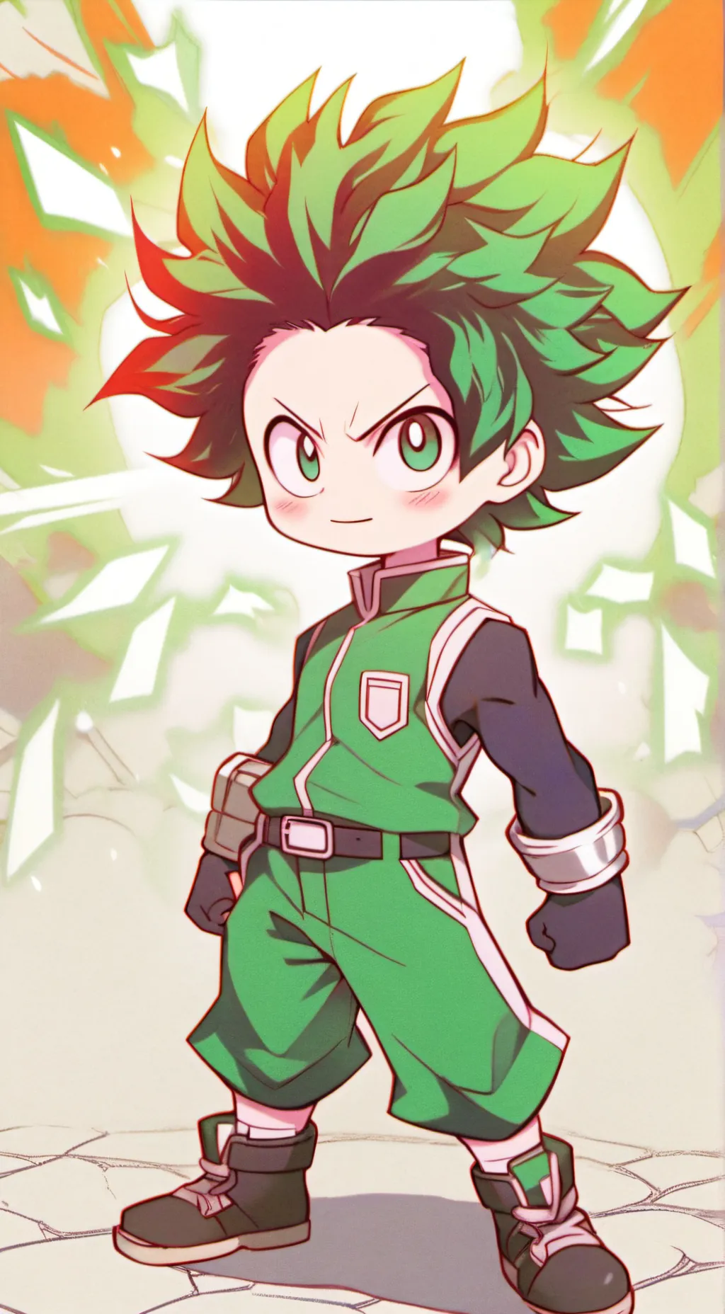 ai character: MHA HORROR background