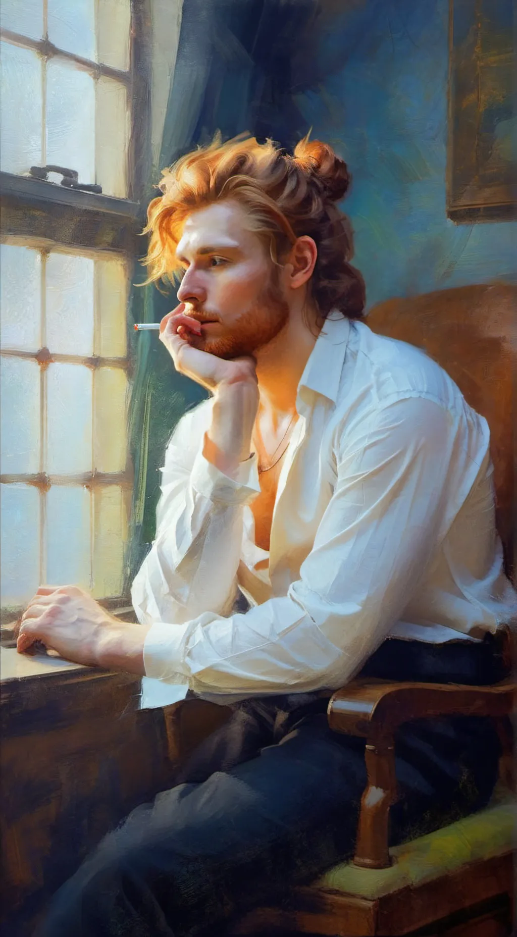 ai character: Hermes Montgomery background