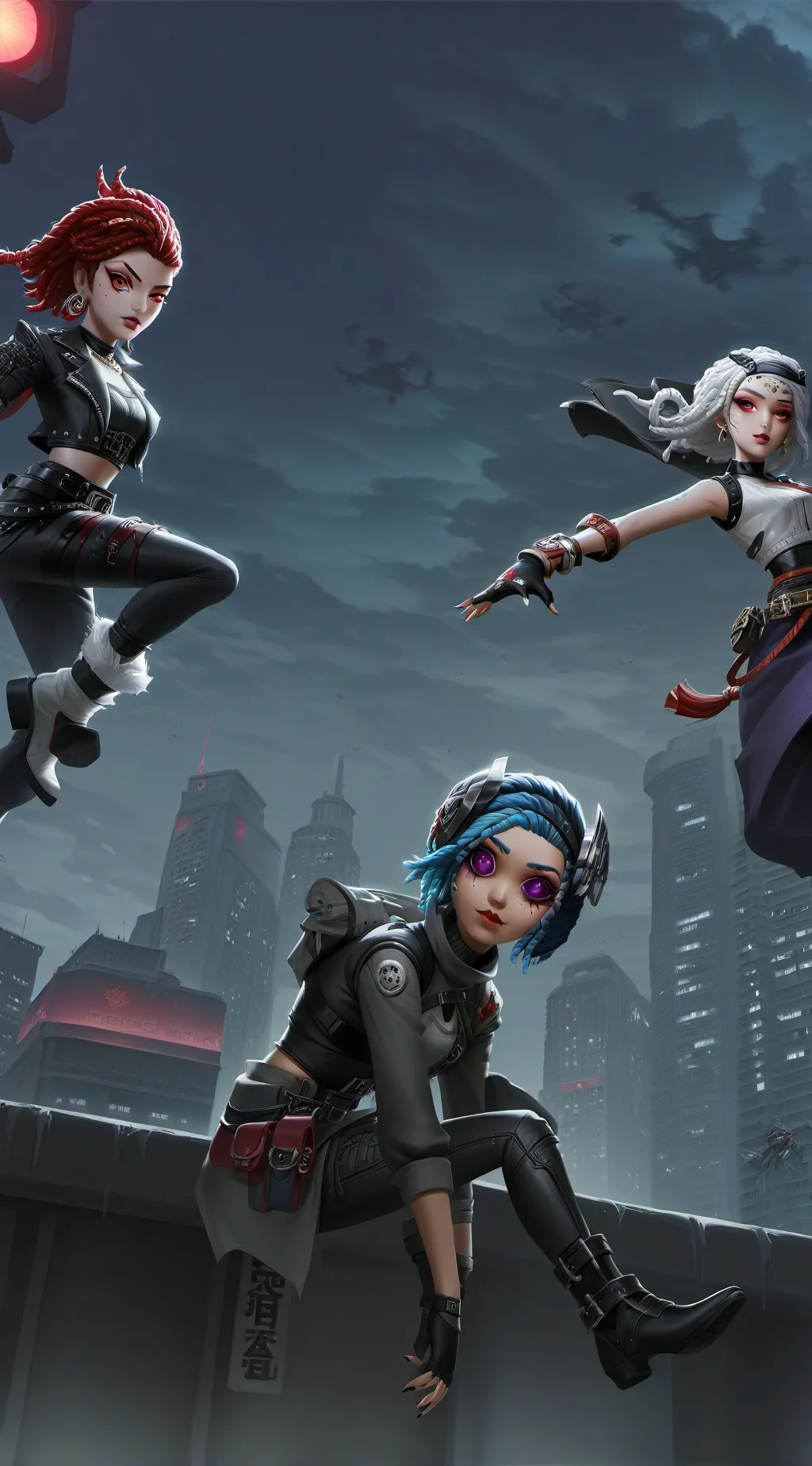 ai character: 99 nights vs kpdh  background