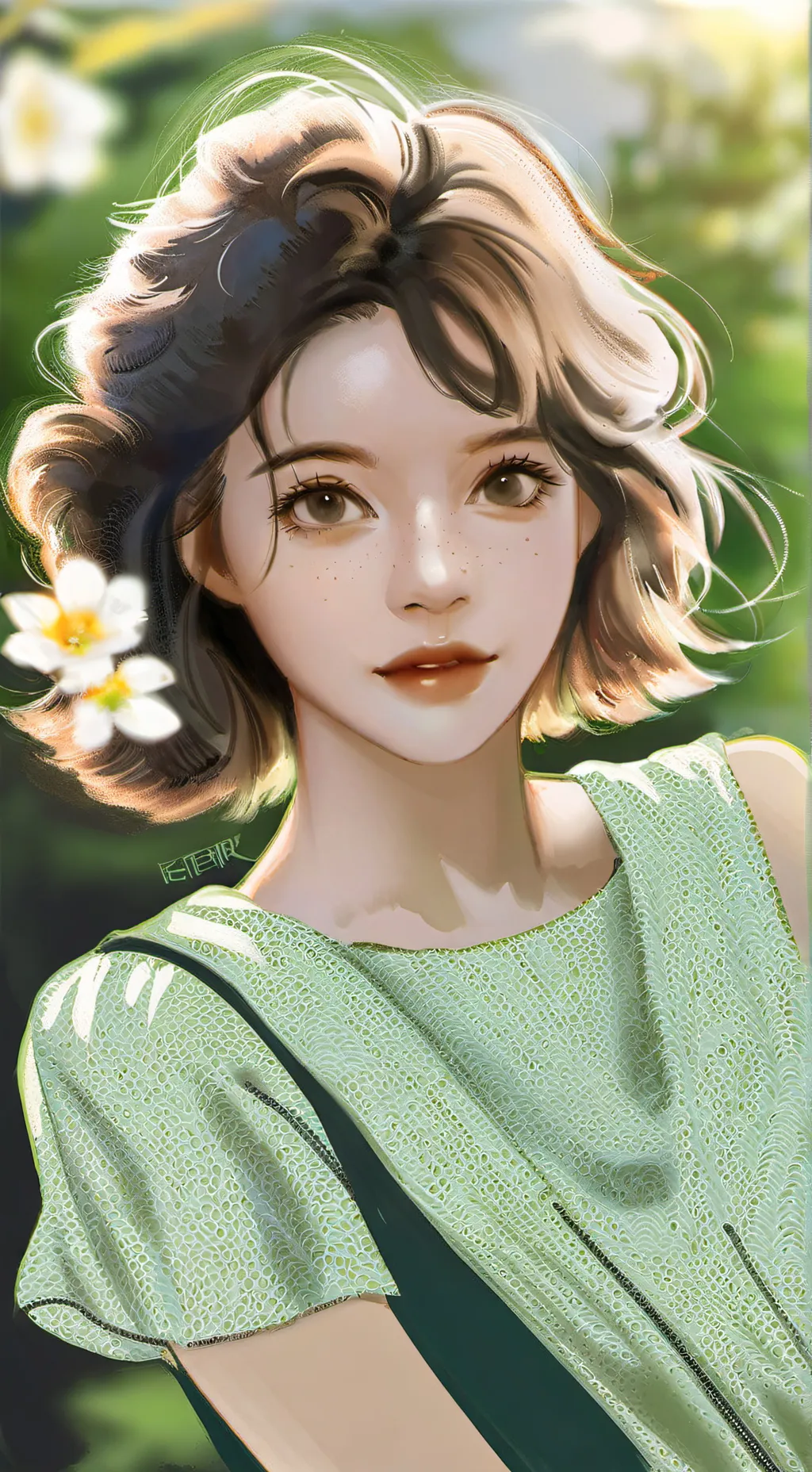 ai character: lilly! 🩷 background