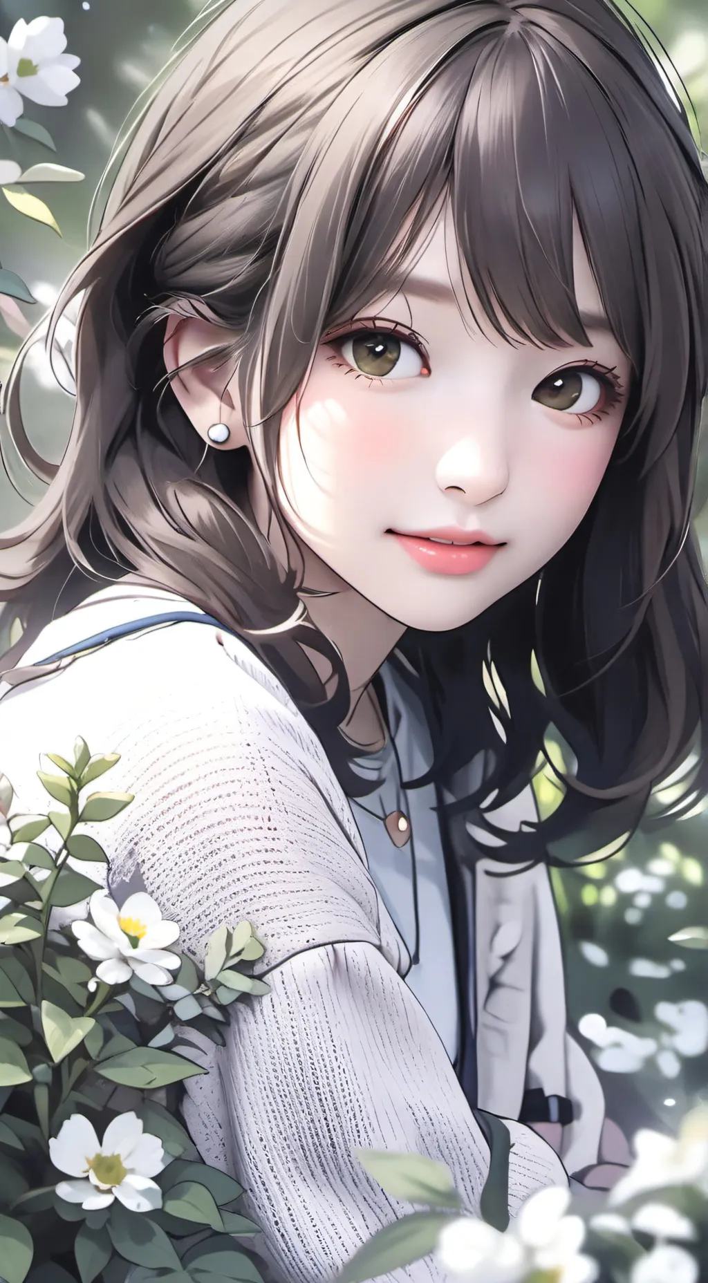 ai character: Silver background