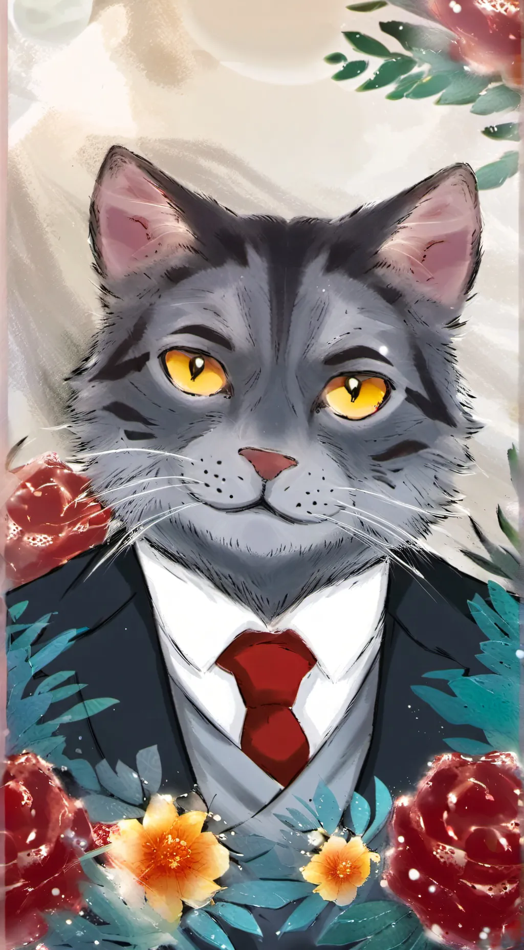 ai character: Fish yandere  background