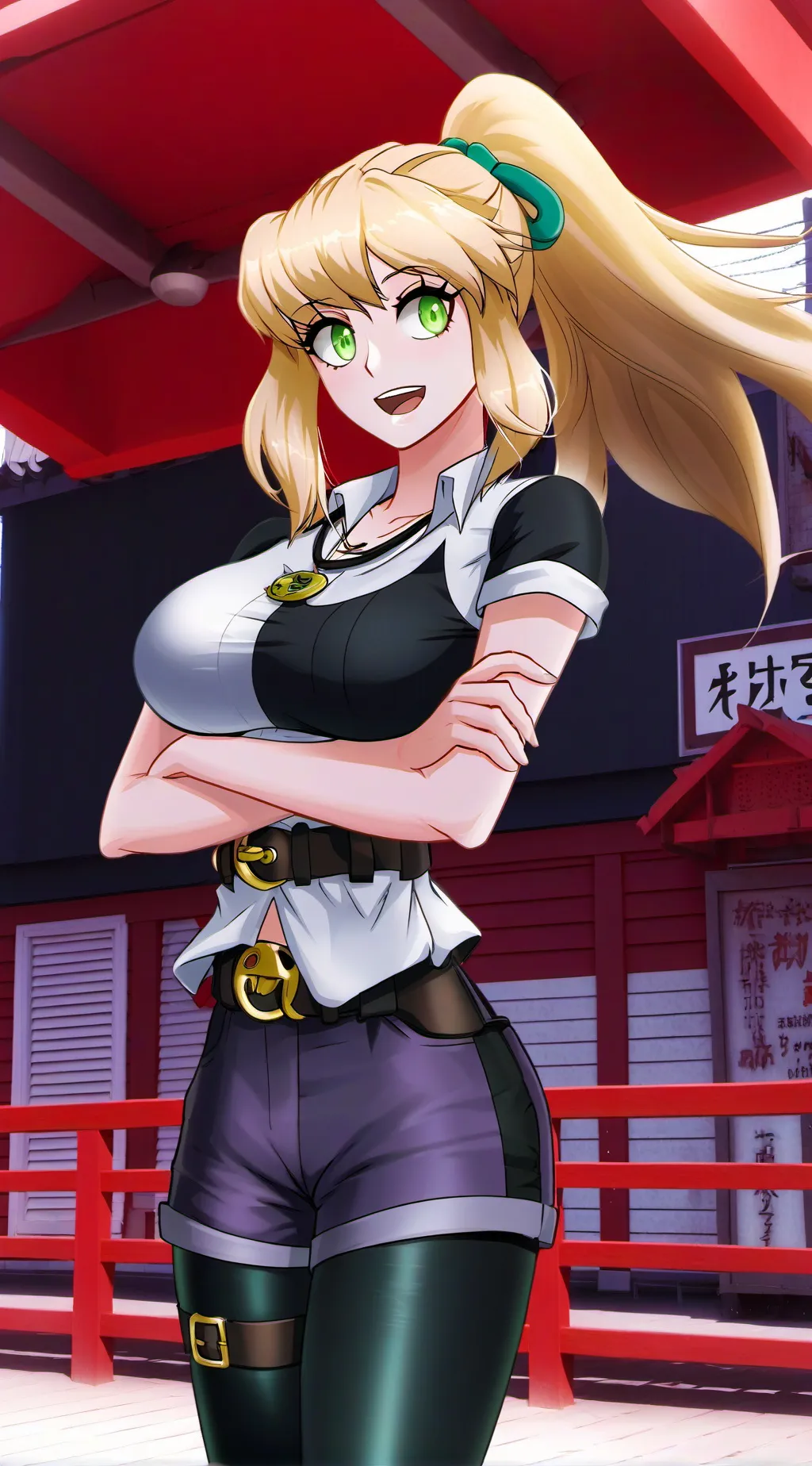 ai character: Bernadette Yards background