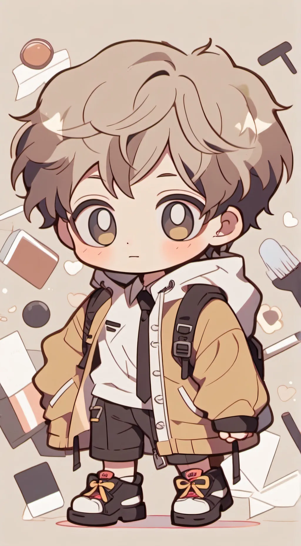 ai character: Хаааан ☄️🍓❤️ background