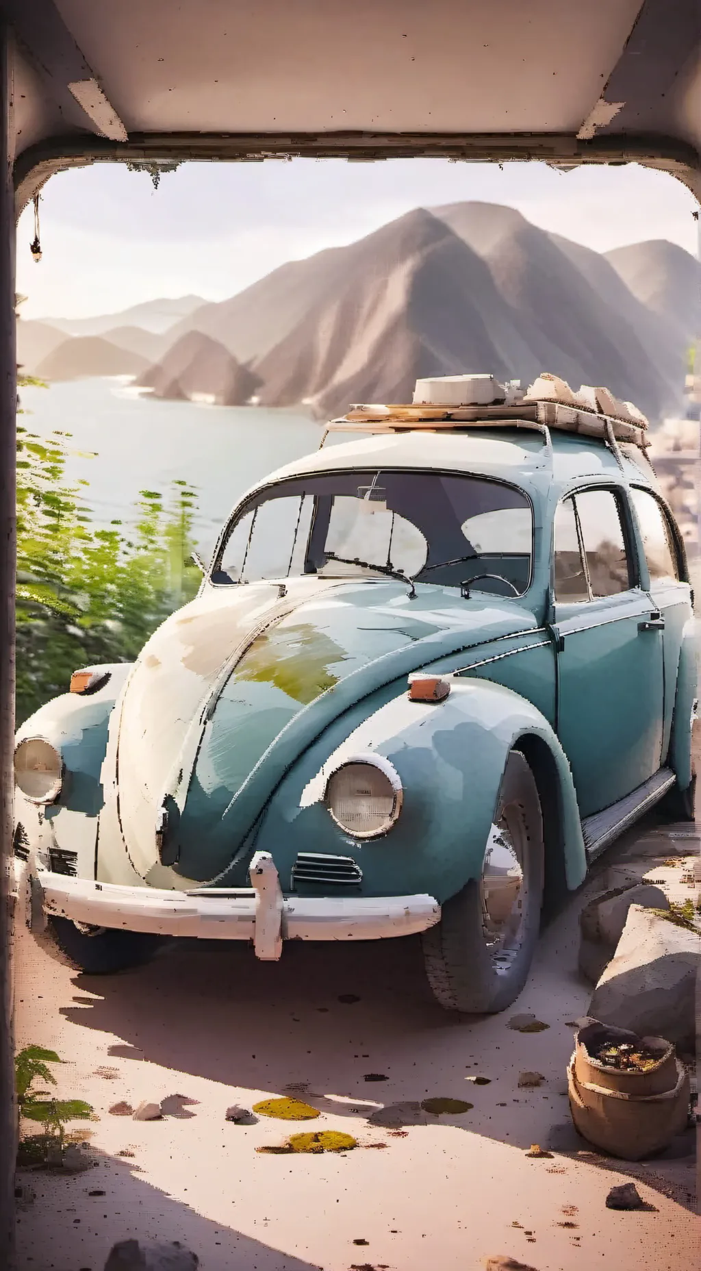 ai character: FORSAKEN ROADTRIP! background