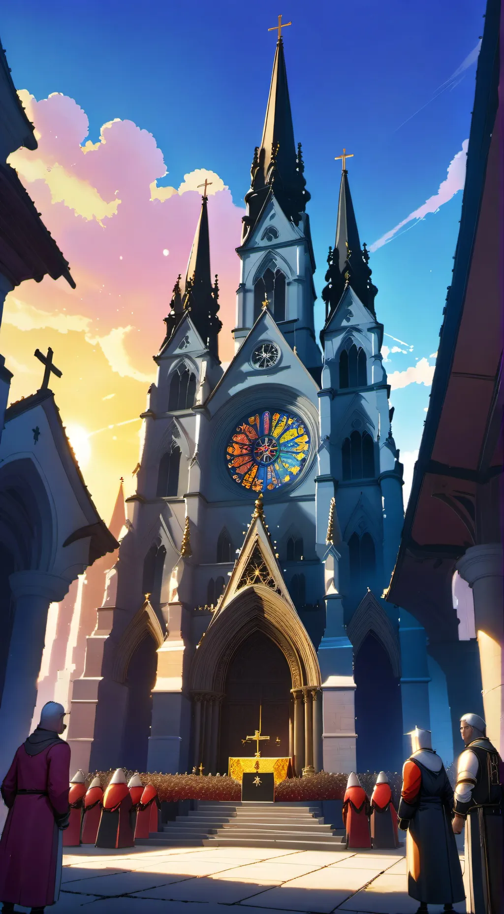 ai character: Allnovio - Church  background