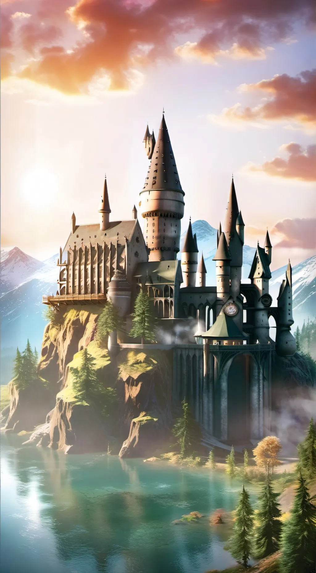 ai character: Hogwarts  background