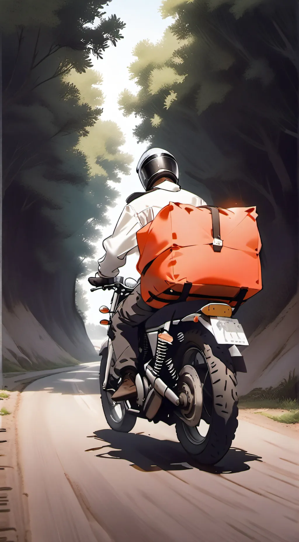 ai character: pizza delever background