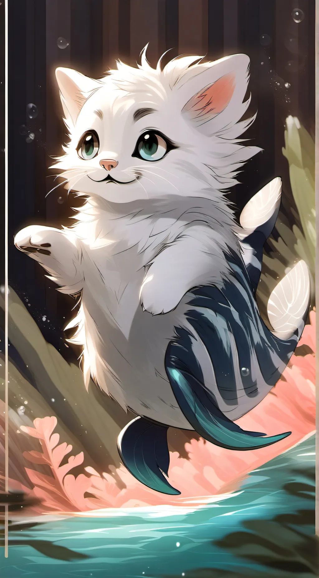 ai character: 🐋whale Kitty🐋 background