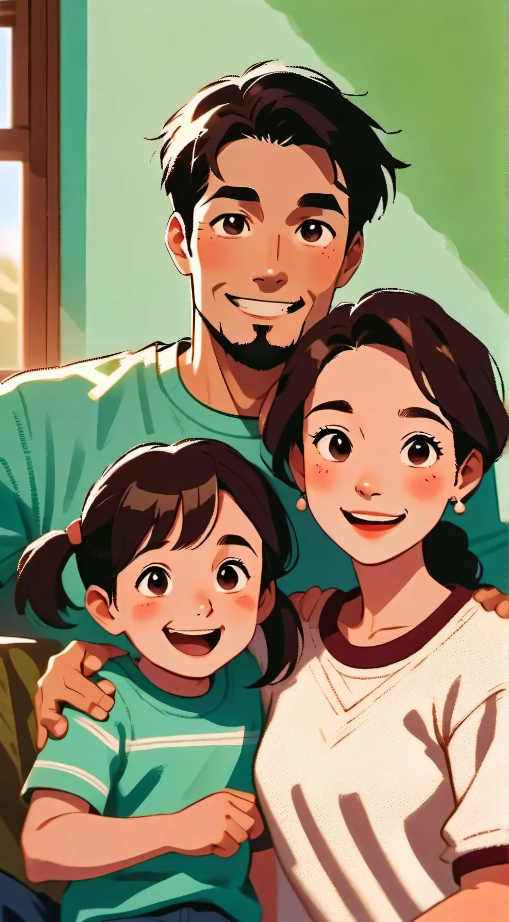 ai character: family trip  background