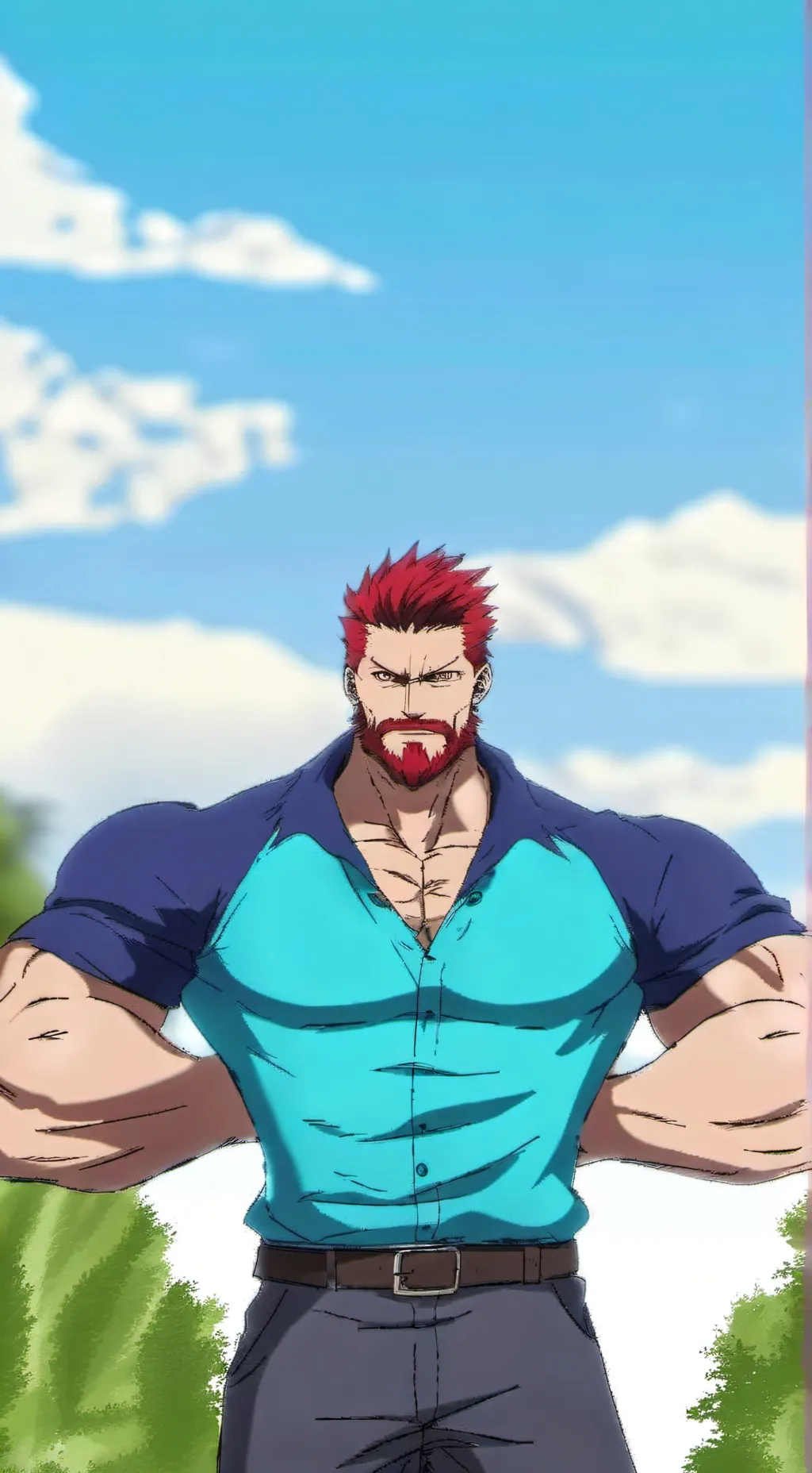 ai character: Enji Todoroki background