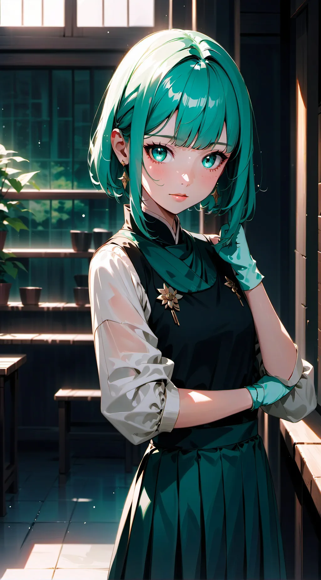 ai character: Okamaru (Hatuna) background