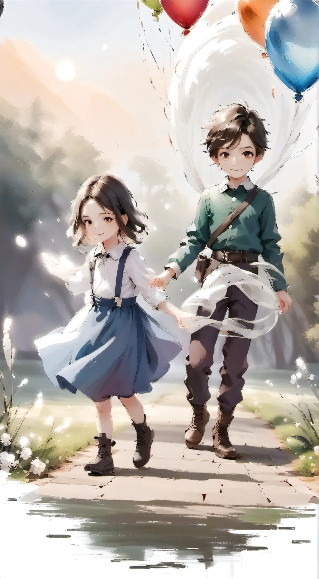 ai character: Looey x Connie background