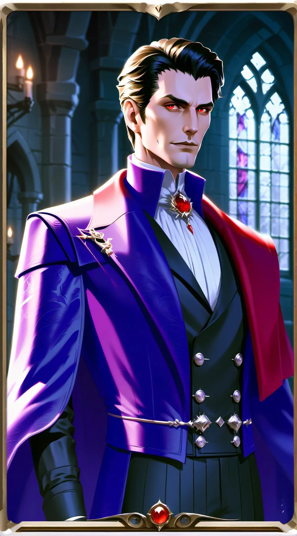 ai character: Dracula background