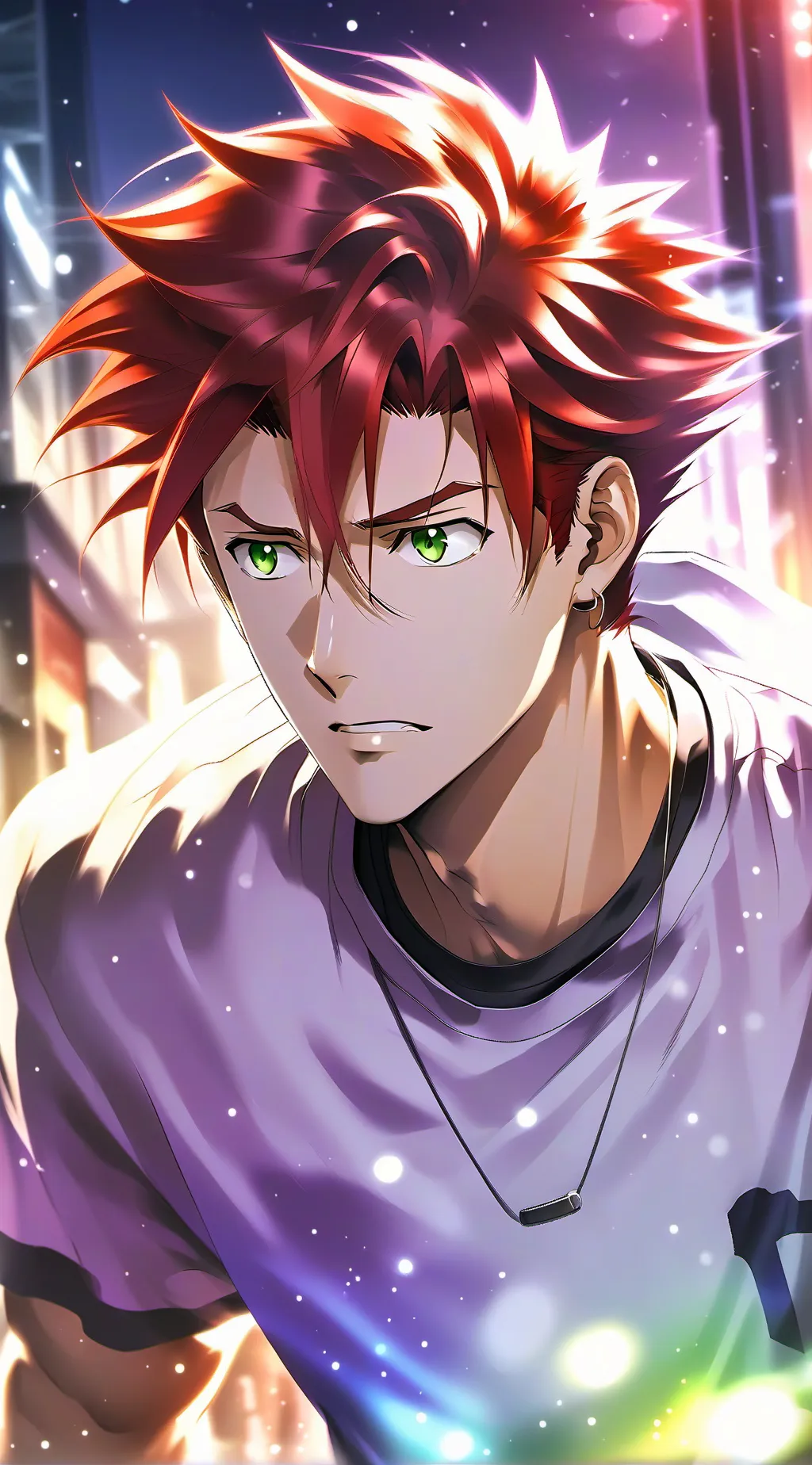 ai character: kirishima 🦈❤️ background