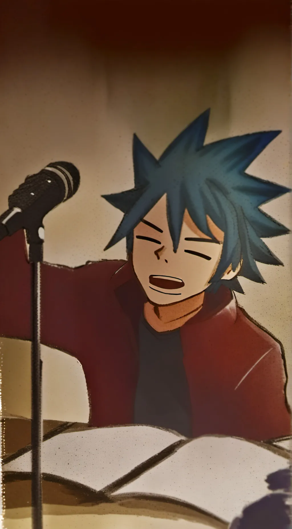 ai character: gorrilaz loves u  background