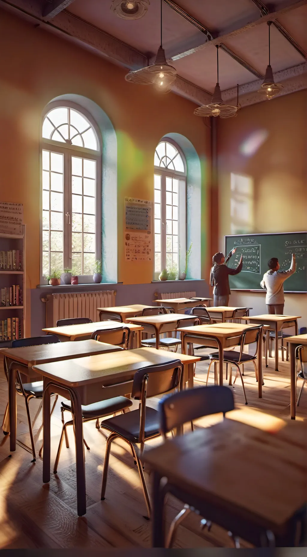 ai character: Dw school! (mains) background