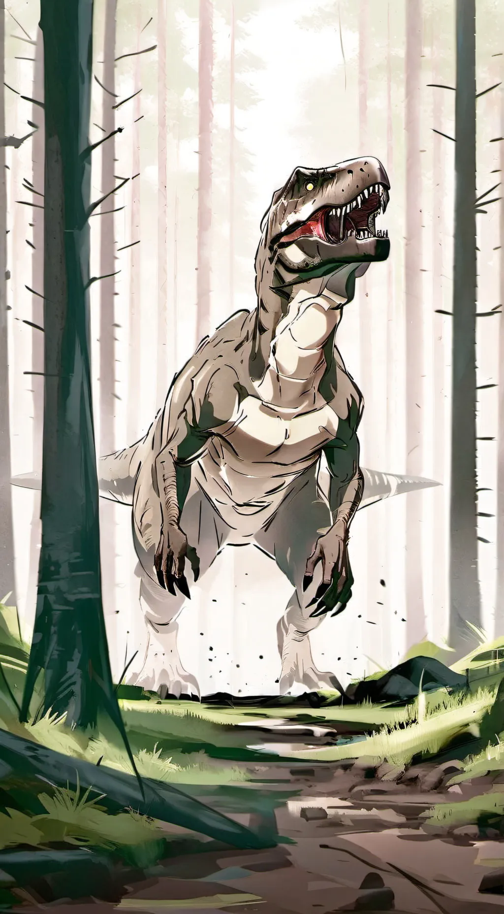 ai character: tarbosaurus terror background